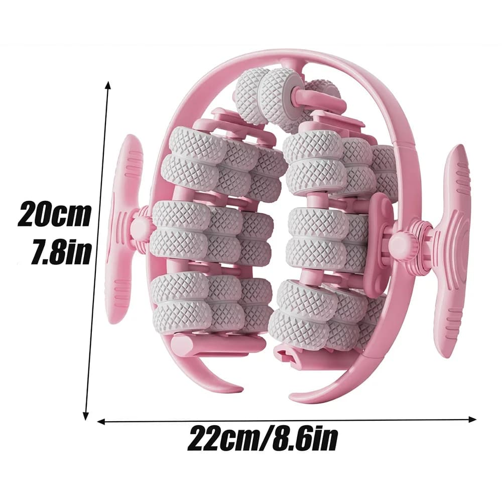 Rouleau de massage anti-cellulite pour les jambes, rouleau de massage de bureau, rouleau de massage portable pour hommes et femmes, soulage les douleurs et les gonflements
