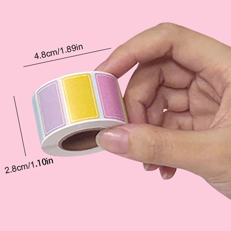 Rouleau d'onglets d'indexation étanches à code couleur