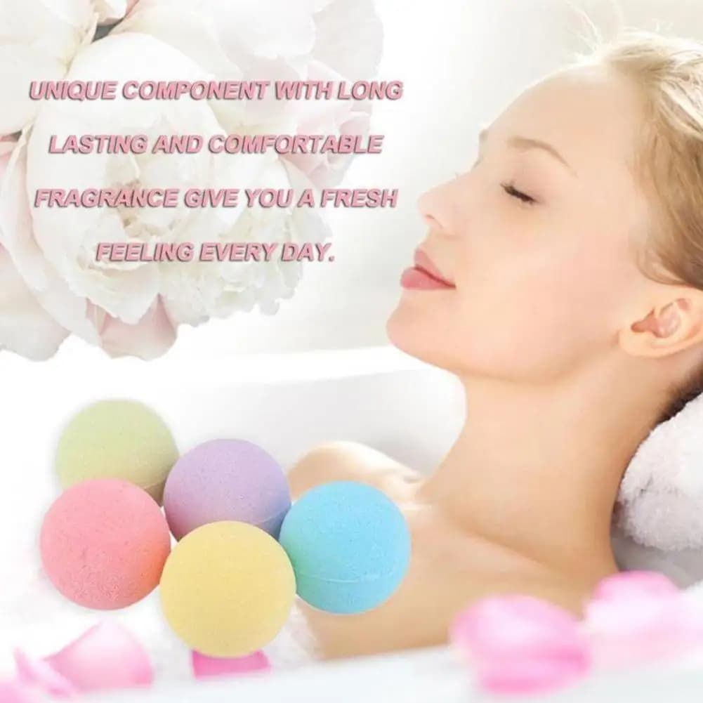 Parfumsaromathérapie bulle petites bombes de bain soulagement du Stress corporel exfoliant hydratant Spa boules de sel remplacement