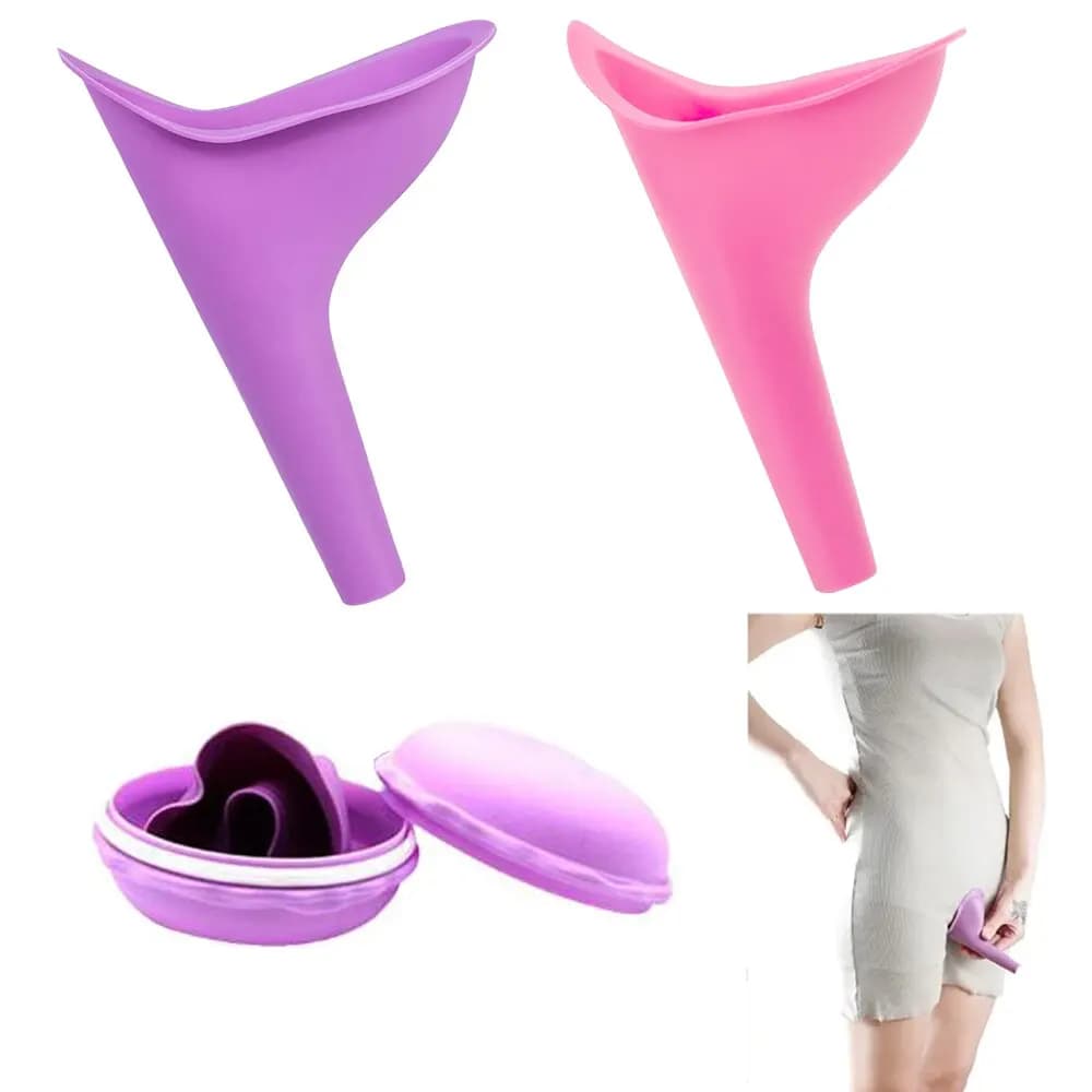 Urinoir Portable pour femmes, voyage en plein air, Camping, entonnoir, dispositif d'urination avec boîte
