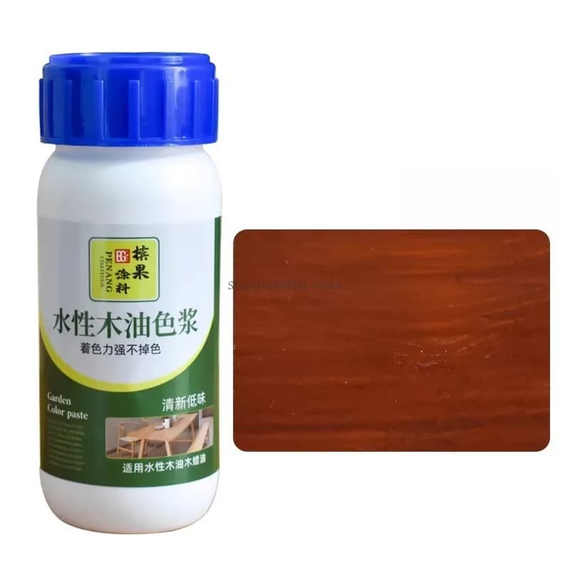 Pâte de couleur pour bois à base d'eau hautement concentrée 100 ml, peinture résistante au soleil pour la rénovation et la coloration des produits en bois