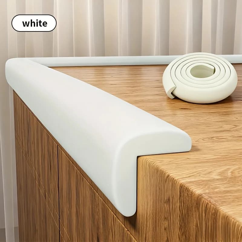 1 rouleau de protection d'angle de table - Fabriqué en matériau durable, longueur totale 78,74 pouces, protection d'angle souple pour bordure de table domestique