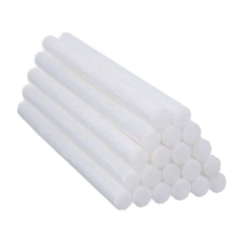 A98G-200-Pack éponges de diffuseur de voiture bâtons de recharge remplacement de mèche de filtre d'humidificateur, bâtons d'éponge absorbants, 2.75X0.31 pouces
