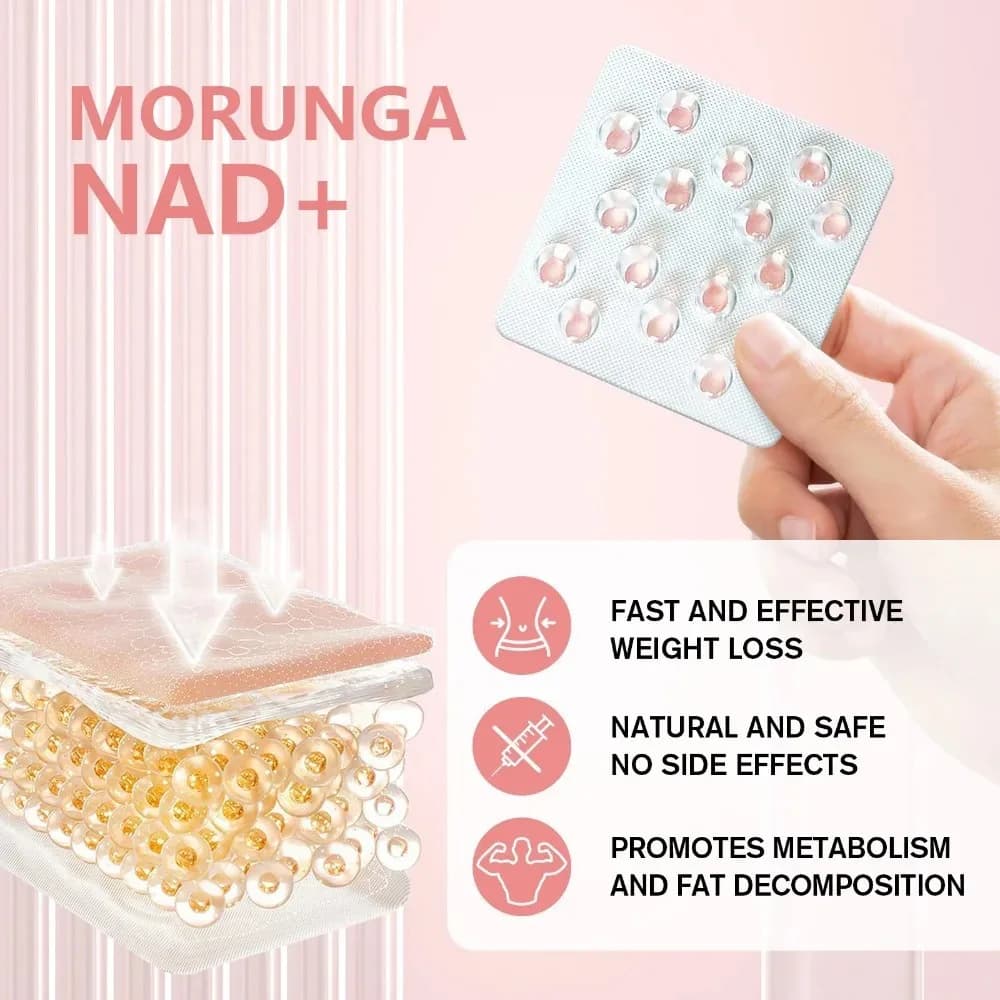 Capsules d'essence de Moringa NADs pour hommes et femmes