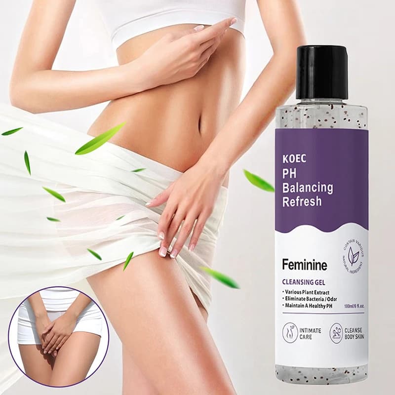 Gel Douche, Hygiène Intime Femme, Gel Douche Équilibrant le PH, Soin Féminin, Nettoyage Doux, Contrôle des Odeurs, Nourrissant pour la Peau