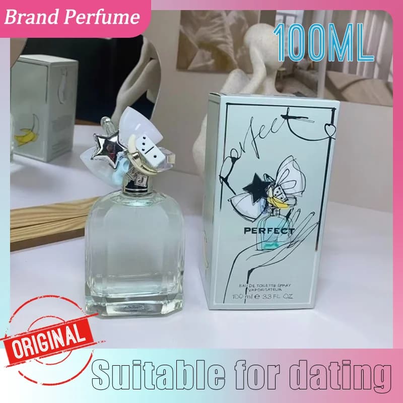 Parfum luxueux et envoûtant de 100 ml, senteur florale naturelle et fraîche, dégageant une aura douce et sucrée, essentiel pour les rendez-vous romantiques.