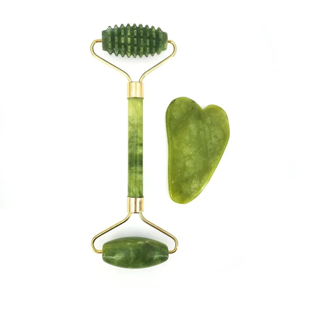 Rouleau de Massage en Jade naturel