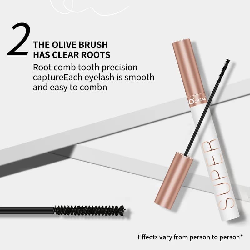 O'cheal Mascara noir cils brosse à cils 3D soie épais Curling allonge les yeux cils beauté maquillage cosmétiques Extension Mascara
