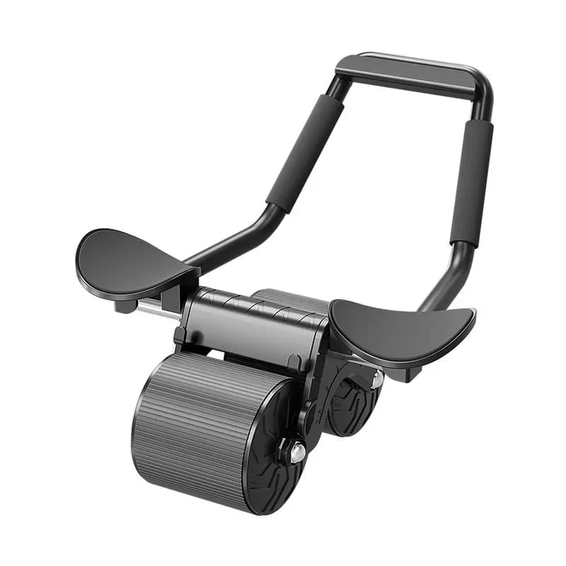Exercice de roue abdominale entraîneur de muscles abdominaux Support de coude de rouleau Ab rebond automatique glissière