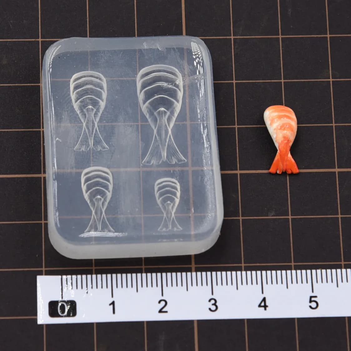 Mini tranche de saumon rouleau de riz Sushi moule en Silicone poterie argile maison de poupée nourriture jouet bricolage moules