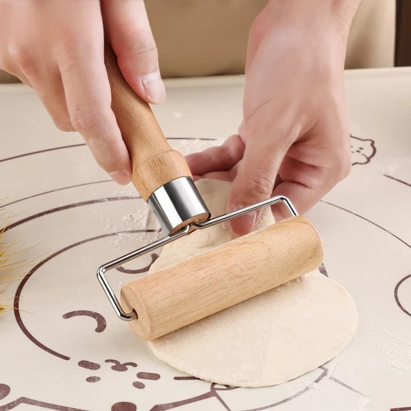 Rouleau à pâtisserie en bois, facile à utiliser, pour étaler uniformément la pâte à croûtes/pizza/autres outils de pâtisserie, 1 pièce