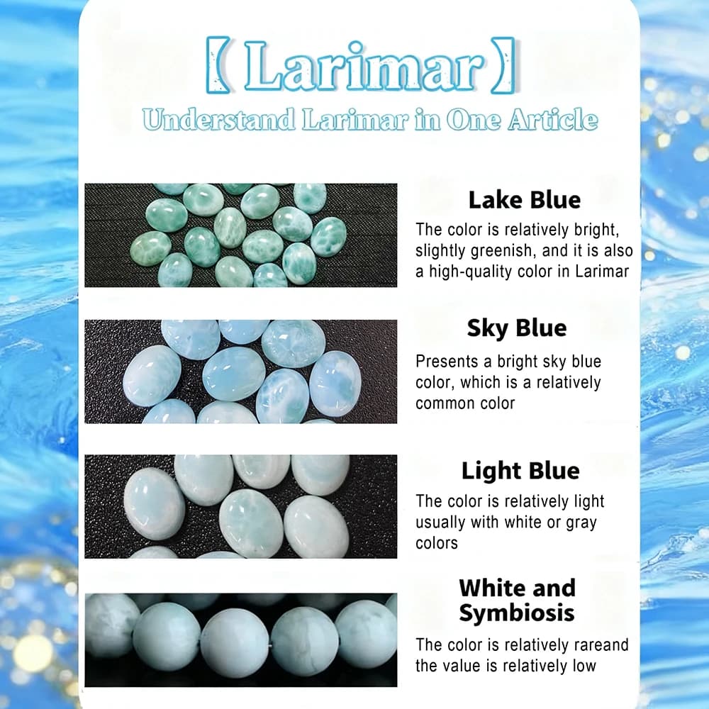 5 pièces/sac Pierres en vrac Pierre de lune naturelle Larimar Pierre ambrée Pierre naturelle de haute qualité Accessoires DIY pour bijoux Vente en gros