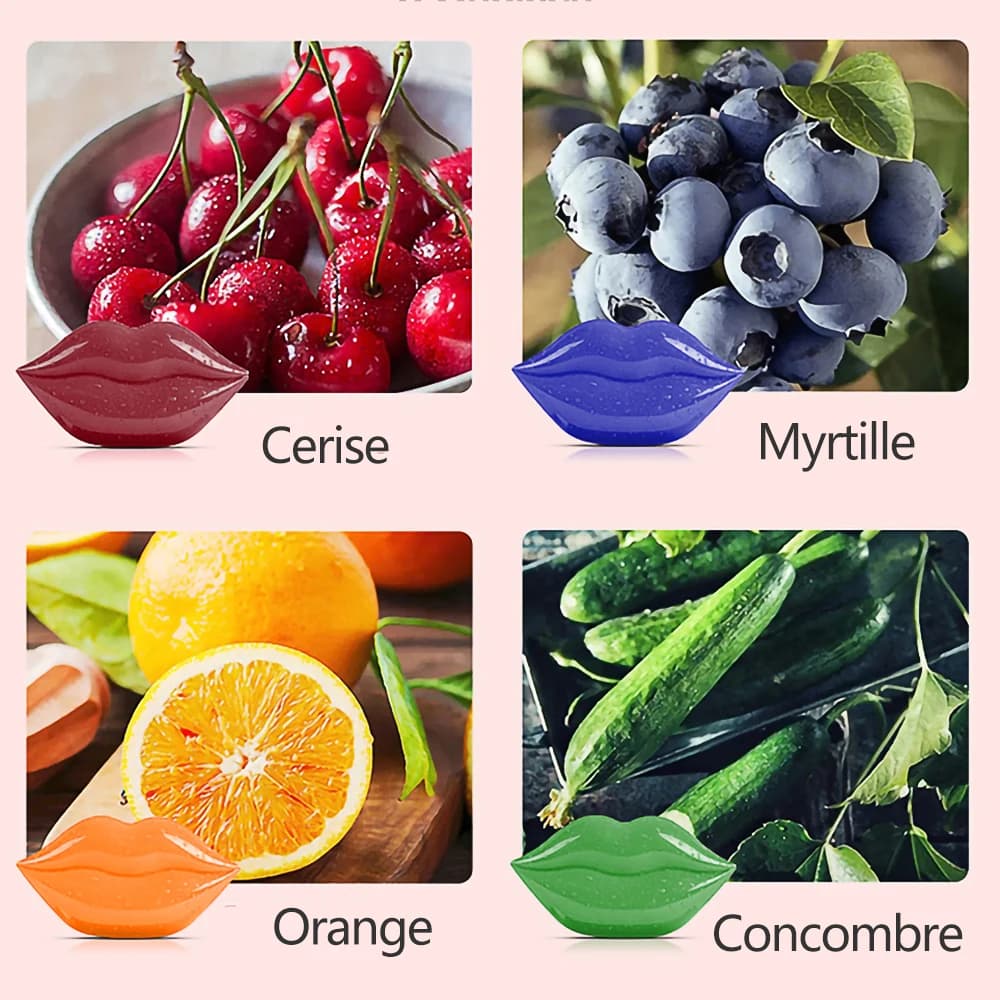 Masque pour les lèvres hydratant à la vitamine C aux fruits, réduction des rides, réparation des patchs pour les lèvres, masques de soins pour le visage, récréation des lèvres Sexy