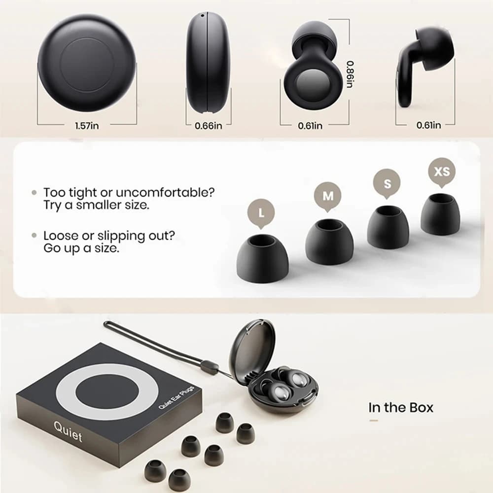 Bouchons d'oreilles silencieux pour dormir, réduction du bruit, super doux, réutilisables, protection auditive, anti-bruit, pour concerts, voyages, travail