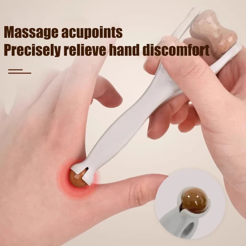 Rouleaux de massage pour points d'acupuncture des doigts avec huile, soulagent la fatigue des doigts, outil de massage pour l'arthrite, massage des points d'acupuncture