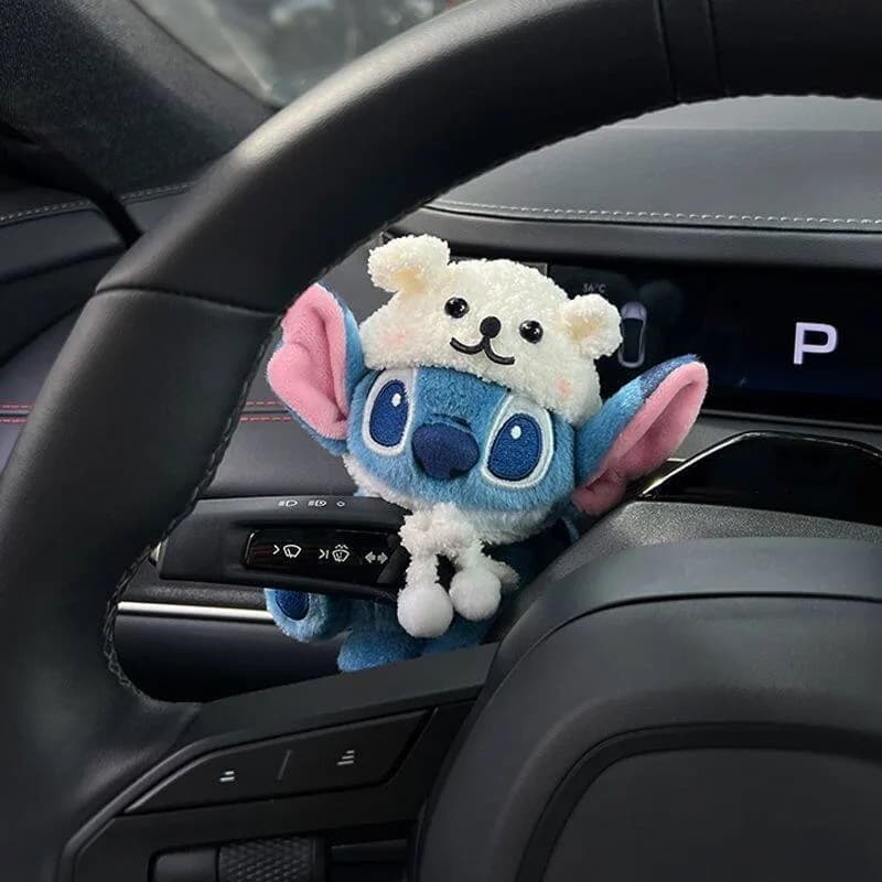 Figurine de voiture Lilo & Stitch, accessoires imprimés dessin animé, figurine décorative Kawaii pour essuie-glace, figurine de voiture pour clignotant, cadeaux de fêtes
