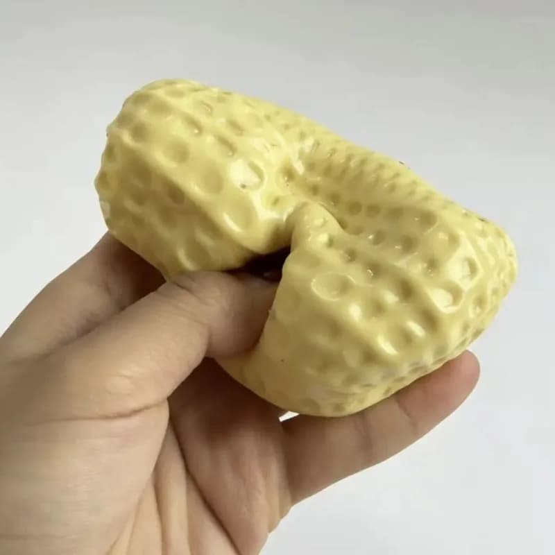 Balle anti-stress moulable en huile de coco et cacahuète, jouet sensoriel doux comme du beurre, jouet anti-stress à rebond lent, jouet ASMR