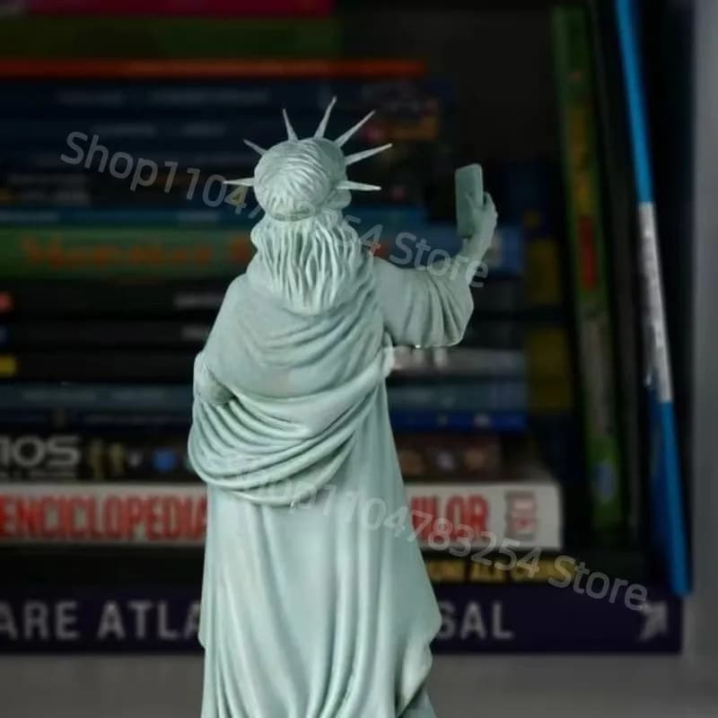 Statue de la liberté créative, Sculpture de déesse d'auto-photographie, artisanat d'art en résine, décoration de bureau familial, collecte de Souvenirs