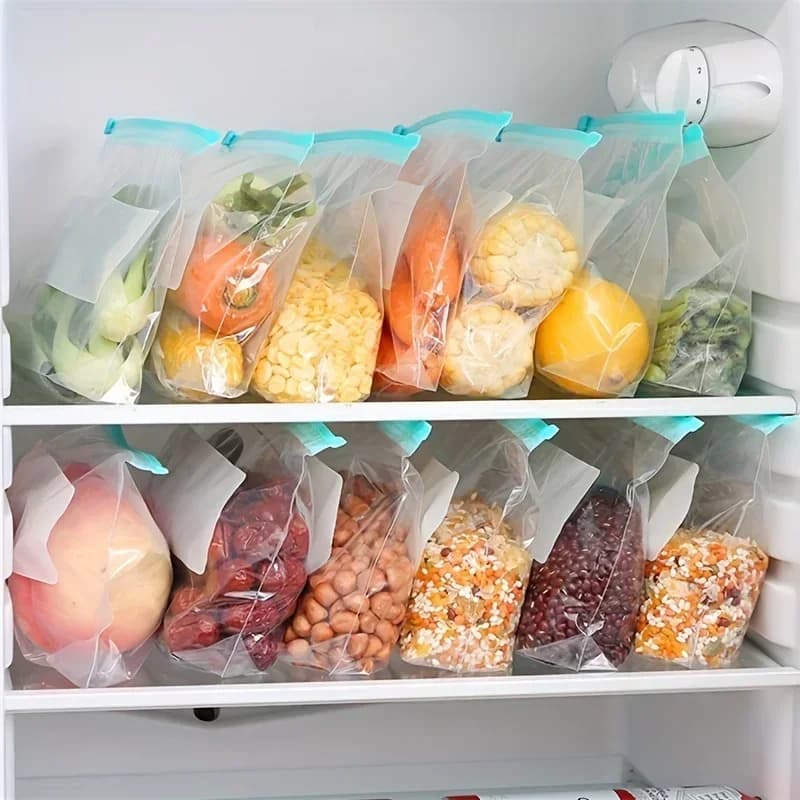 Sacs refermables pour la maison, adaptés au stockage au réfrigérateur, emballage et conservation, sacs auto-scellants pour la conservation des aliments