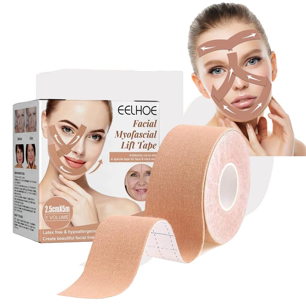 1 rouleau/2 rouleaux de ruban de lifting myofascial pour le visage