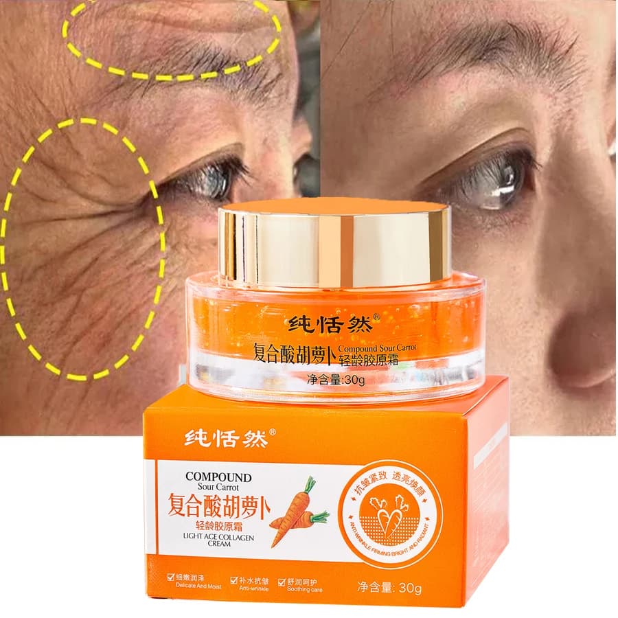 Ensemble de soins pour la peau du visage à la carotte