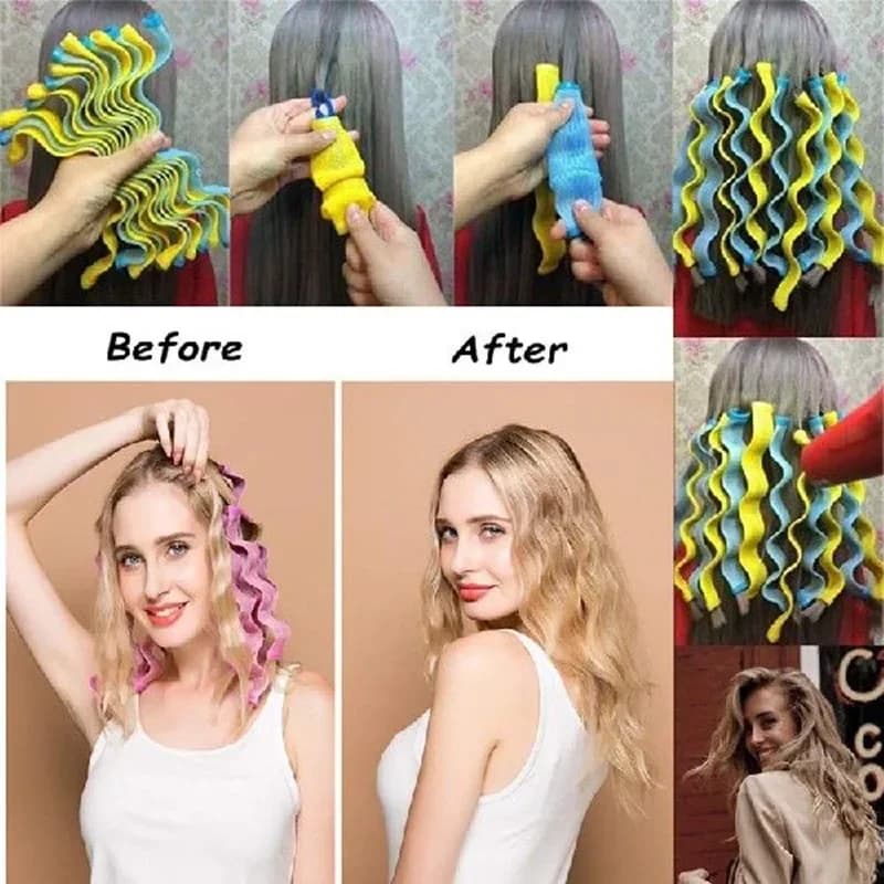 Bigoudis sans chaleur pour cheveux