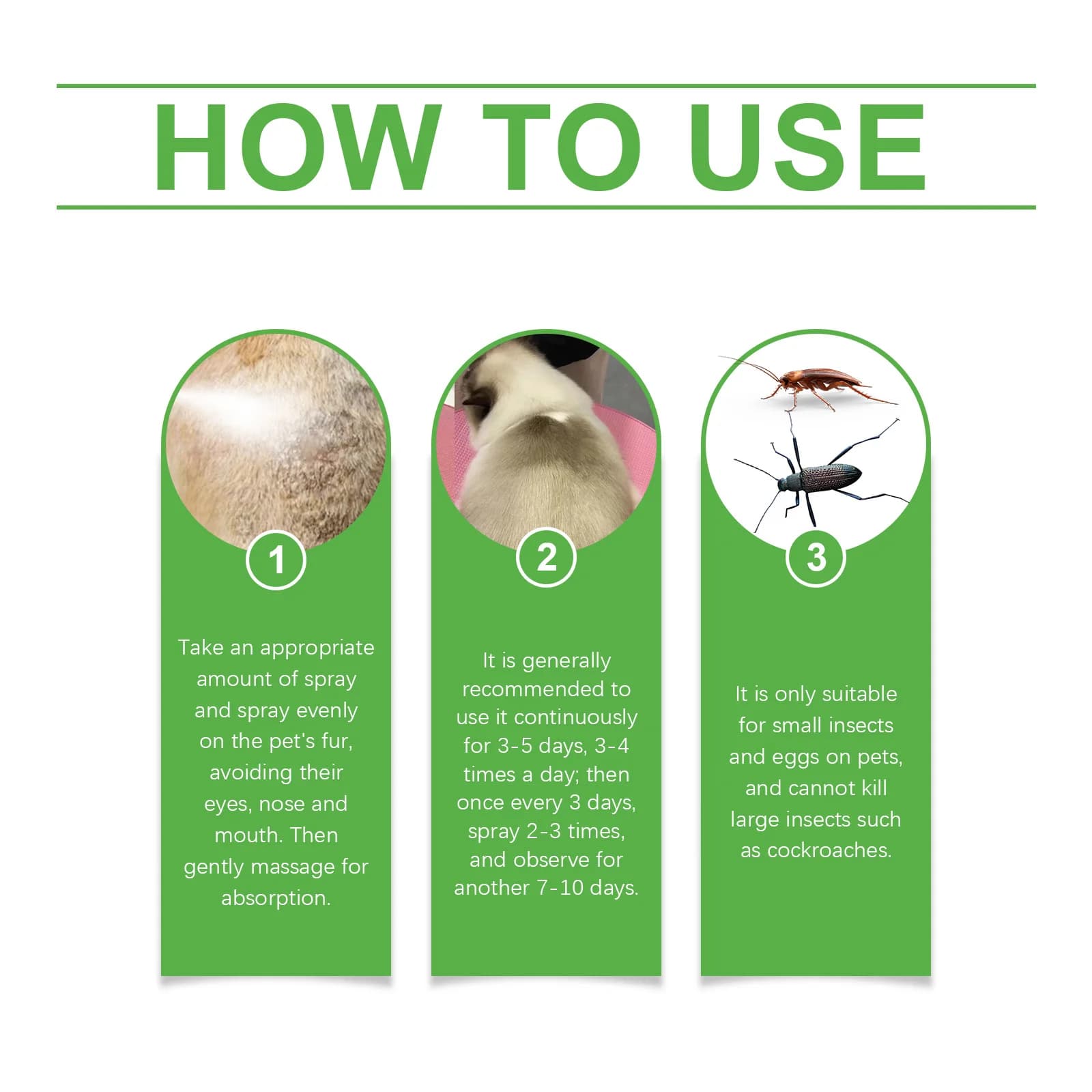 Spray répulsif anti-puces pour animaux de compagnie, réduisant efficacement les puces et les tiques, soulage les démangeaisons de la peau, protège la santé, répulsif pour animaux de compagnie à action