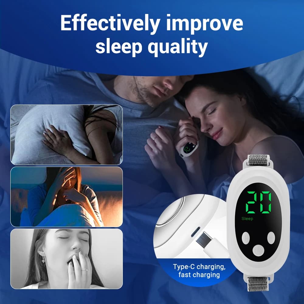Deux modes, 20 niveaux d'intensité, appareil de sommeil intelligent, soulagement de l'anxiété, sommeil neurologique, insomnie et appareil apaisant,