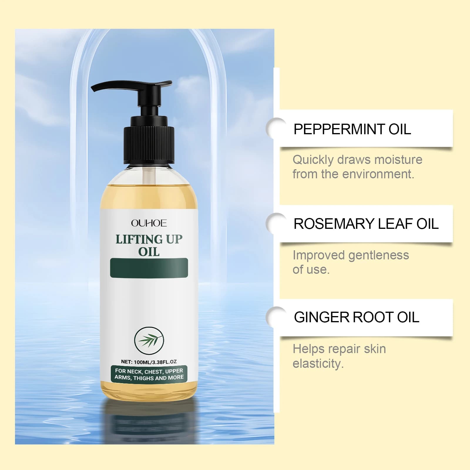Huile Essentielle Hydratante Quotidienne pour la Peau – Soin Doux et Confortable pour une Hydratation Corporelle Complète et une Peau Adoucie au Quotidien