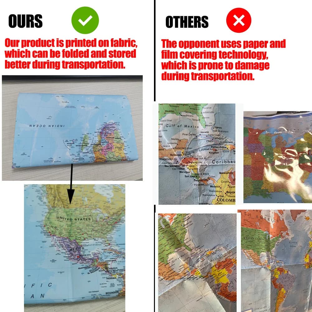 Carte administrative de la France, affiche non encadrée, impressions artistiques pour la maison, la salle, le bureau, fournitures éducatives