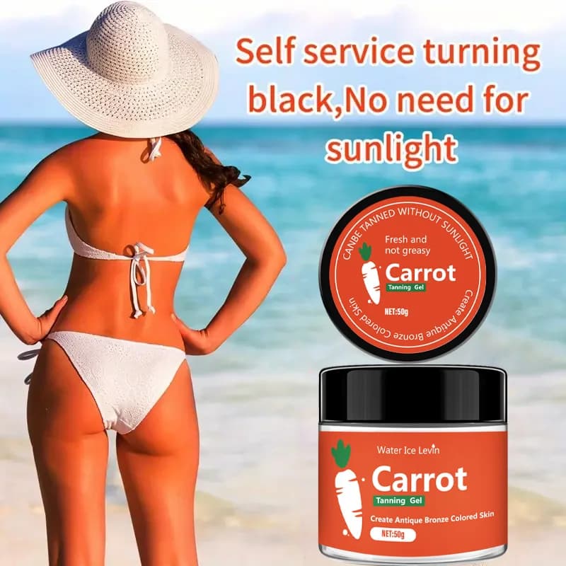 Gel bronzant à la carotte