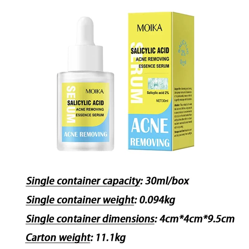 Sérum Essentiel Purifiant à l'Acide Salicylique MOIKA – Soin Hydratant et Séborégulateur pour la Peau