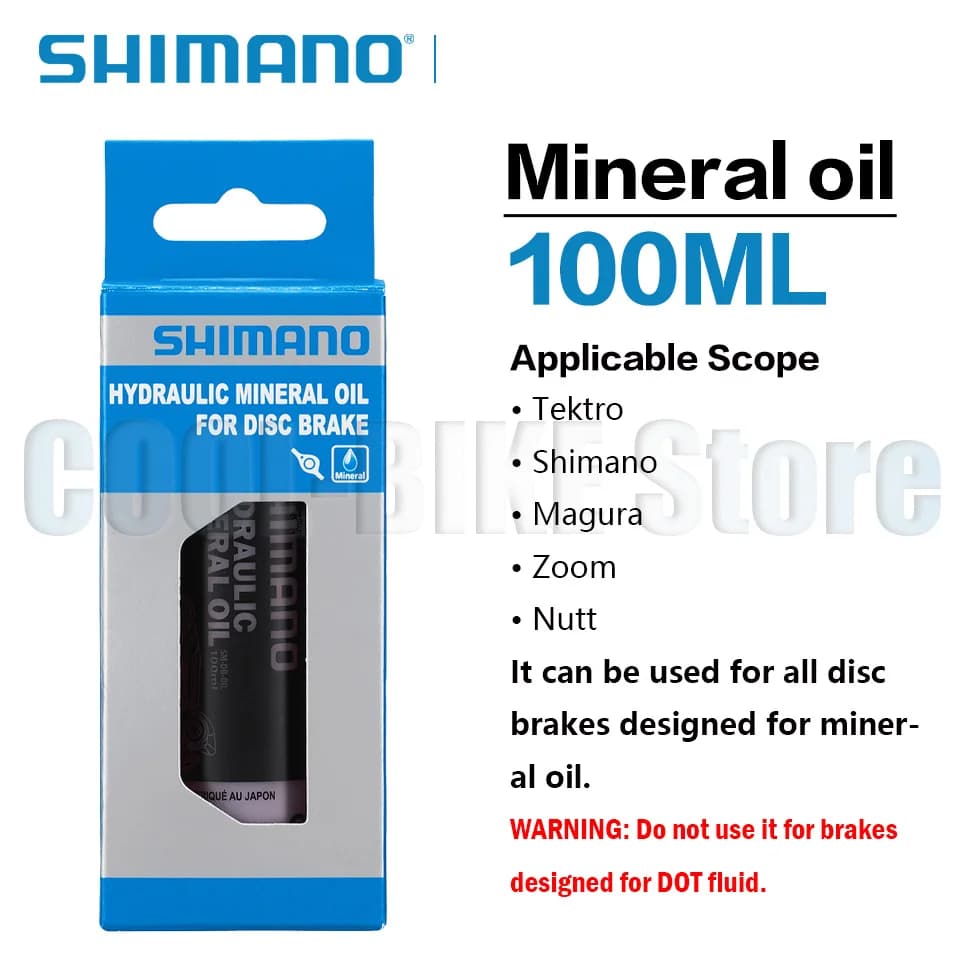 Shimano huile minérale de frein huile de basse viscosité huile de frein hydraulique 100ml huile de basse viscosité pour nouveau frein m8200 m8220 m9200 m9220