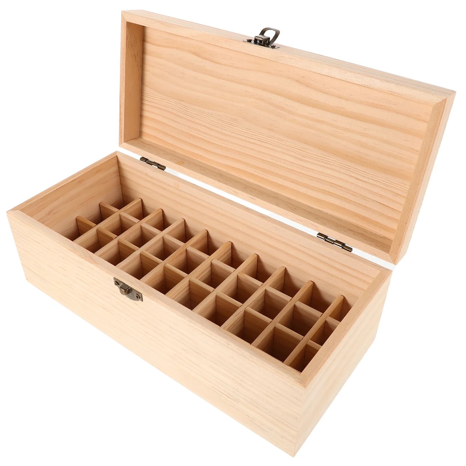 Boîte de rangement en bois pour huiles essentielles, 40 compartiments, boîte de présentation pour 40 huiles essentielles de 10 ml, étui de rangement, fentes de 22 mm