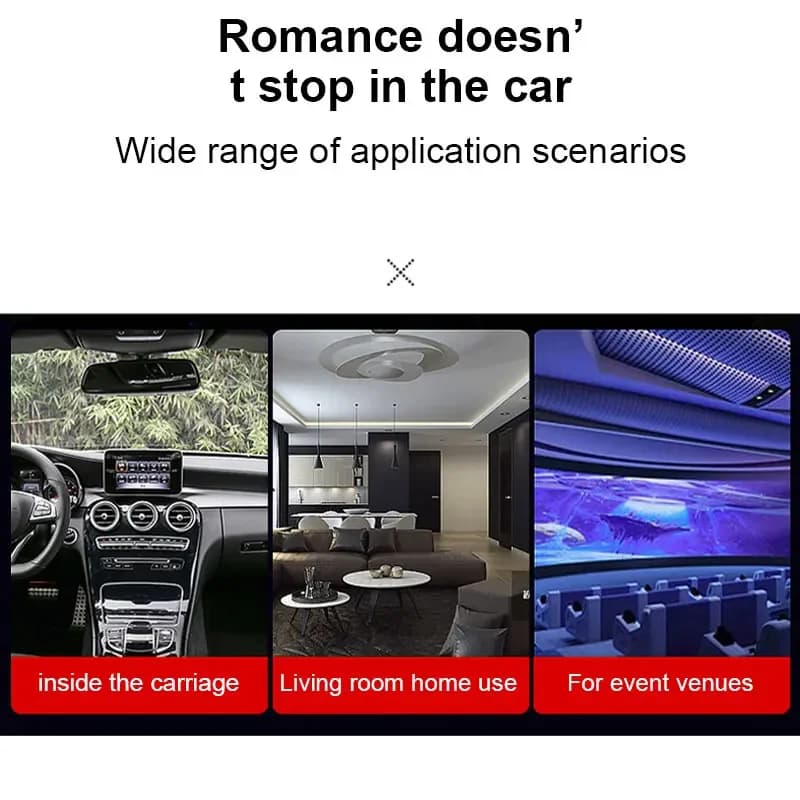 Lampe LED romantique ciel étoilé, projecteur de galaxie saturne alimenté par USB, pour toit de voiture, salle de fête, décoration de plafond, Plug and Play