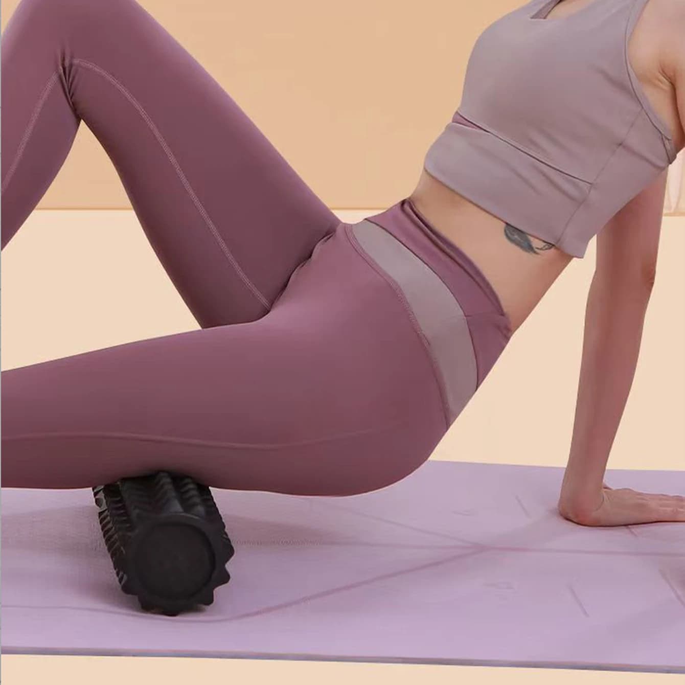 Rouleau en mousse de yoga de 45 cm