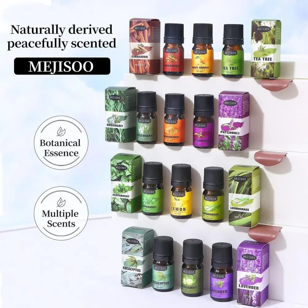 Huiles essentielles naturelles, romarin, arbre à thé, citron, lavande, citronnelle, Eucalyptus, menthe poivrée, huile parfumée d'orange douce, 5ml