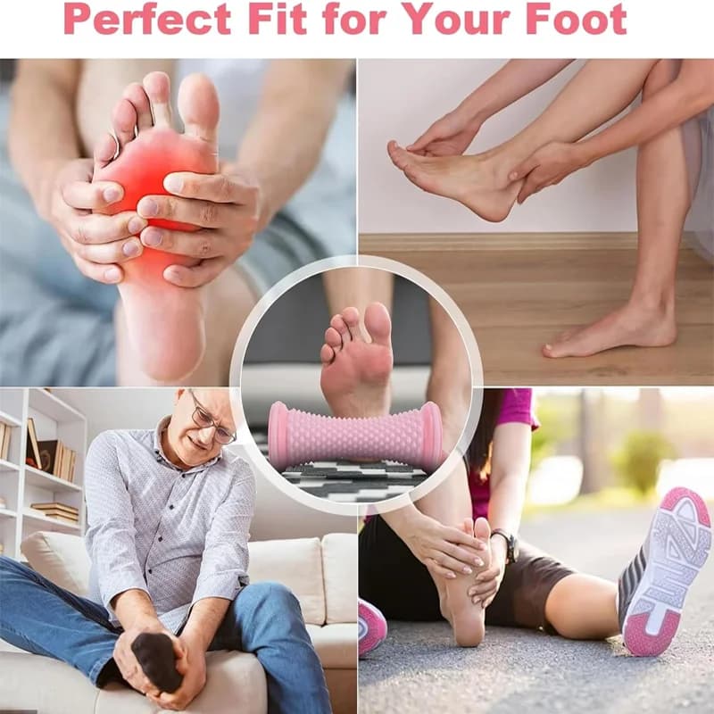 Rouleau de massage des pieds, balle de massage yoga, rouleau pour fascia plantaire, soin de relaxation musculaire, rouleaux de massage manuels en plastique pour les pieds