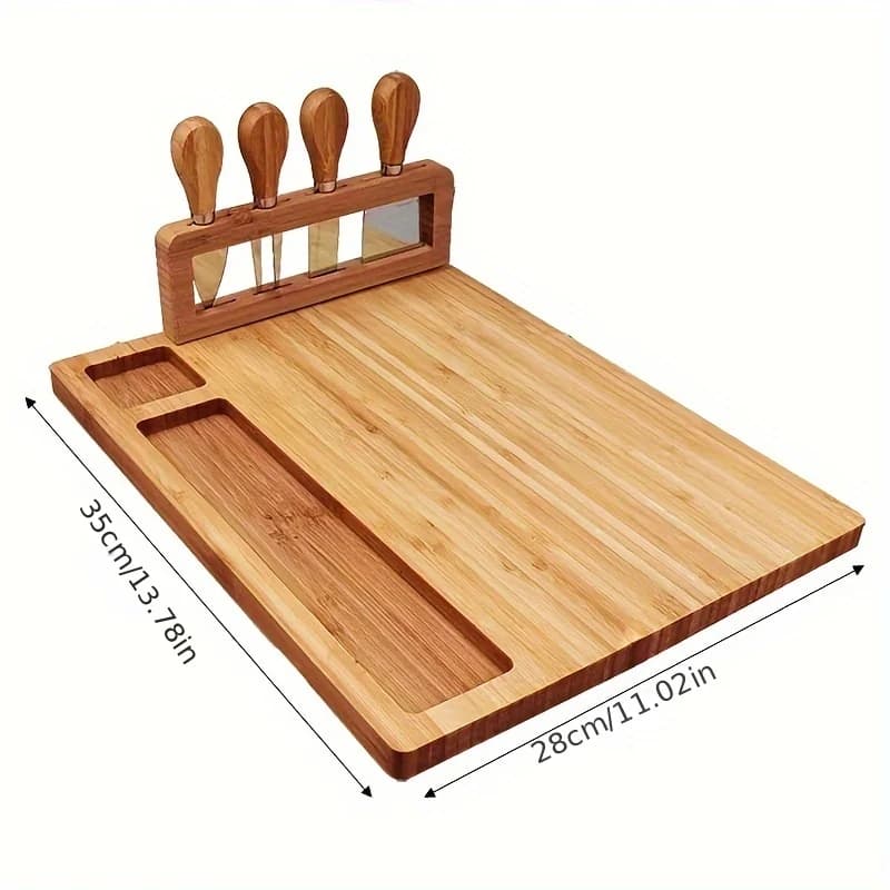 Planche à fromage en bambou, planche à fromage créative, ensemble de vaisselle, plateau à fromage, planche à découper en bois