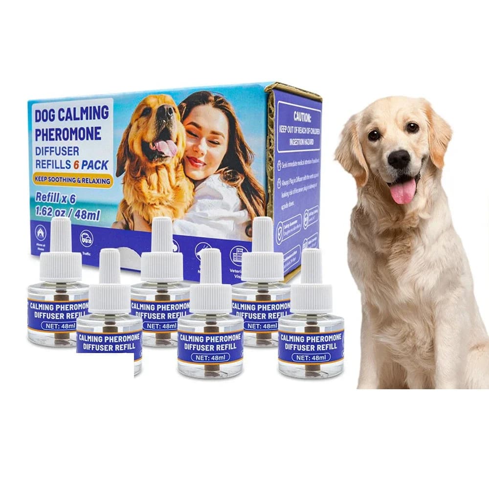 Diffuseur de phéromones pour chats et chiens, ensemble 4-en-1 pour animaux de compagnie, chauffage électrique, phéromones inodores, soulage le stress émotionnel des animaux