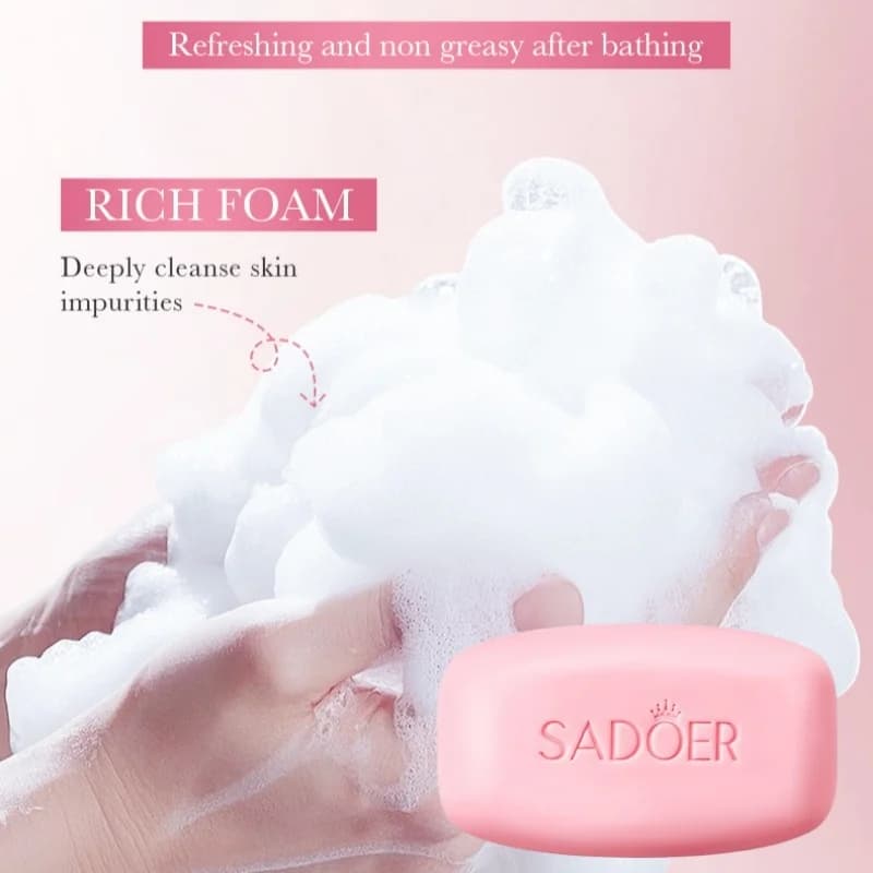 Savon nettoyant parfumé au lait de rose 100g