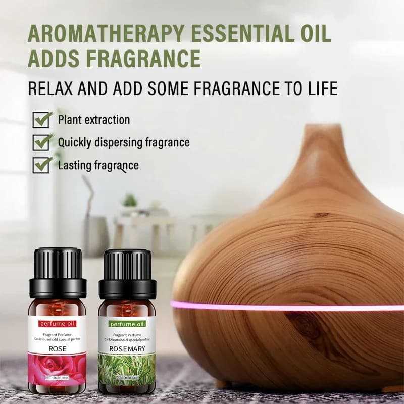 Huile essentielle végétale naturelle 10ml Eucalyptus Rose Freesia Gardenia vanille menthe poivrée 1 pièces huile essentielle d'arôme pour diffuseur