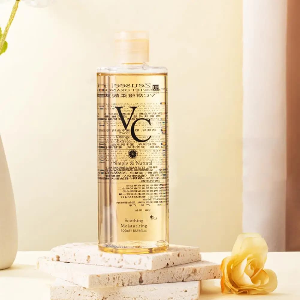 VC – tonique Orange douce, hydratant, grande capacité, compresse humide, rafraîchissant, délicat, contrôle de l'huile, eau brillante