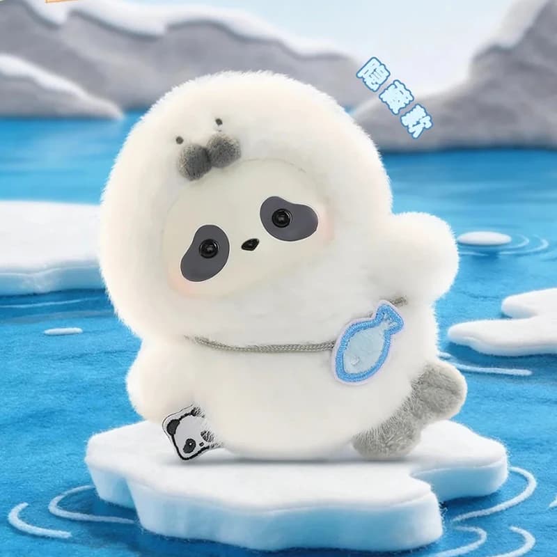 Panda Roll The Zoo In Hands Series Blind Box – Boîte Surprise en Vinyle Peluche Panda Mignon – Sac Surprise Animaux Kawaii – Pendentifs Décoratifs pour Sac – Jouets Blindbox