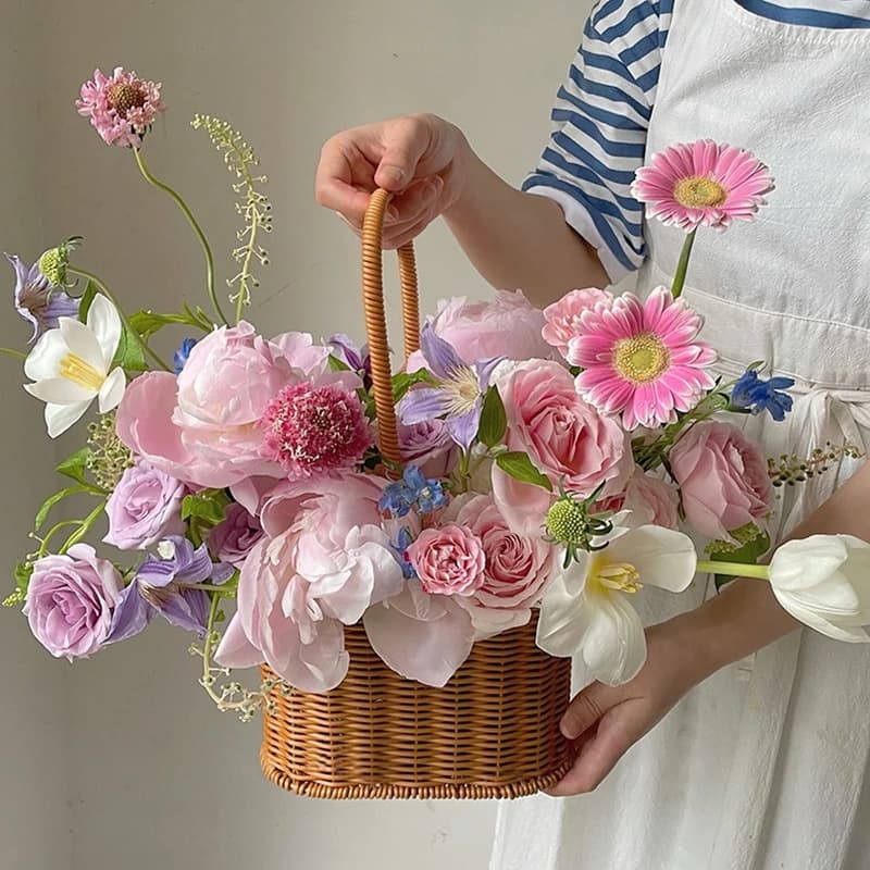 Panier de rangement tissé à la main