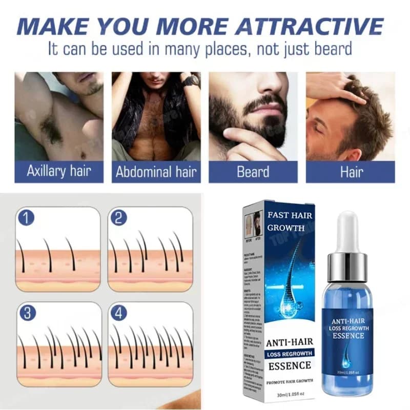 Laissez cette huile essentielle magique faire ses merveilles – elle nourrit chaque follicule pileux, ce qui rend les cheveux clairsemés plus denses et plus soyeux au quotidien.