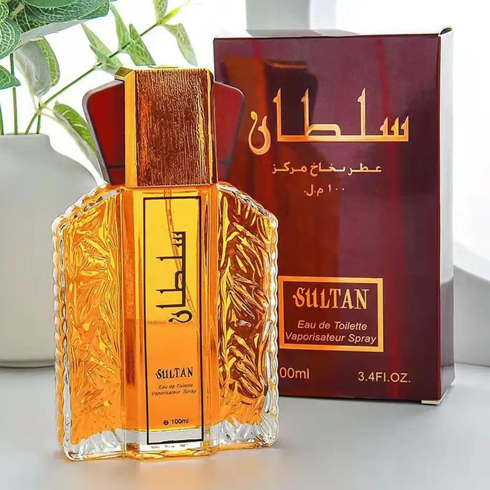 Parfum de dubaï pour hommes Eau de Parfum Sultan or huile de Parfum 3.4 Fl.oz parfum longue durée parfum arabe exotique huile de Parfum Spray