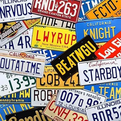 Monaco MC EU n'importe quel nom personnalisé nouveauté plaque d'immatriculation de voiture en aluminium