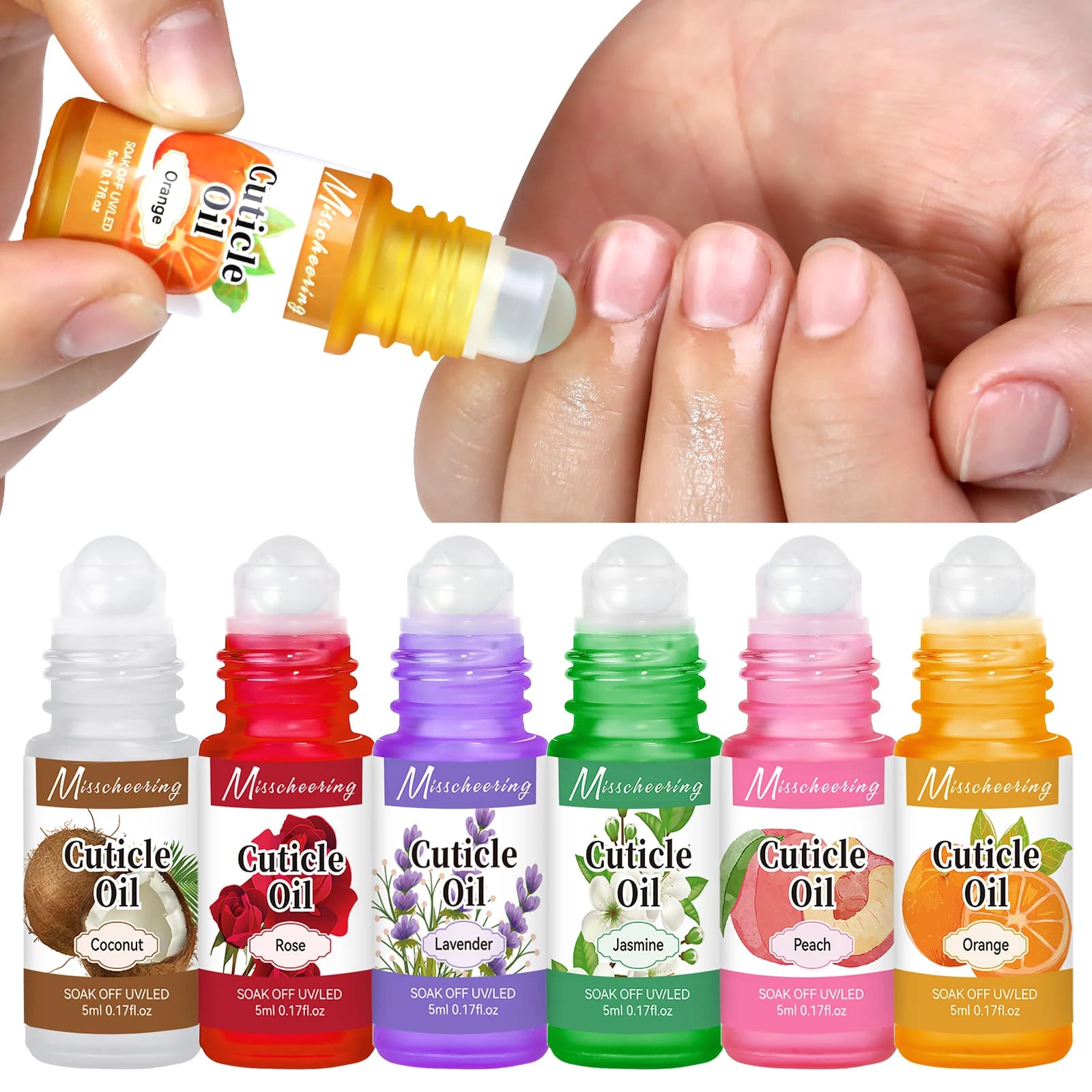 Huile nutritionnelle pour soins des ongles, 5ml, réparation des ongles abîmés, soin nourrissant, réparation des cuticules, renfort des cuticules, adapté à un usage quotidien