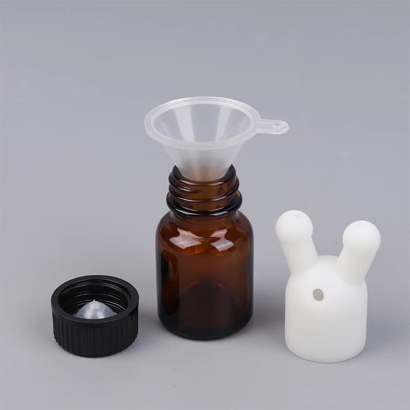 Bouchon inhalateur d'huile de parfum incassable ; Récipient compact pour inhalateur d'huile essentielle et de parfum ; Dispositif respiratoire d'huile essentielle